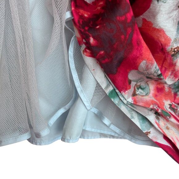 Pippa & Julie Floral Sleeveless A-Line Tulle Petticoat Dress Size 8 - Picture 4 of 8